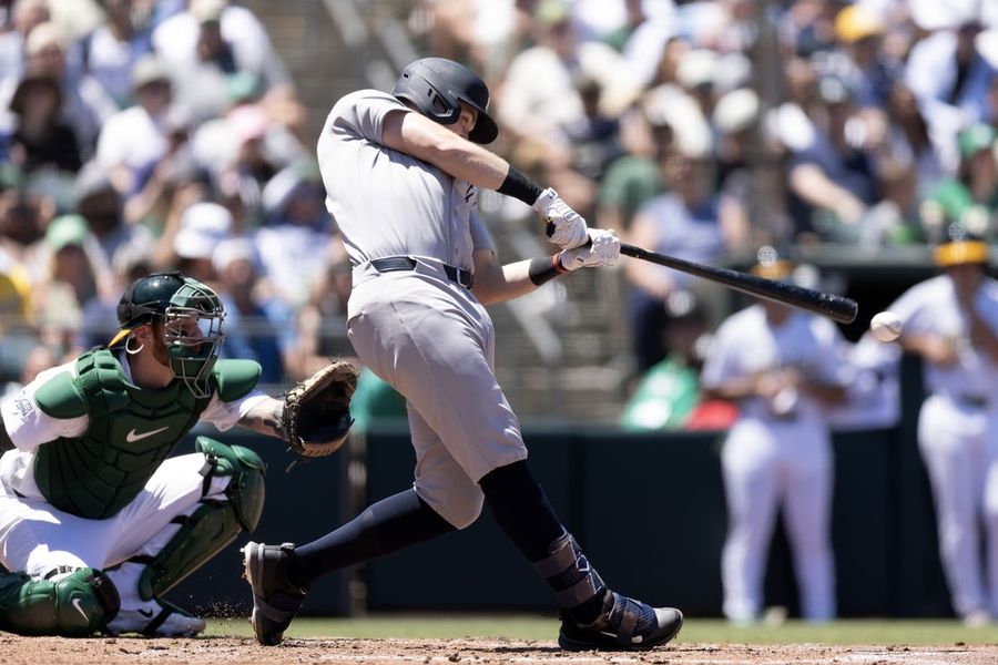 Resumo da MLB: Yankees explodem com 13 corridas na terceira entrada para vencer os Athletics.