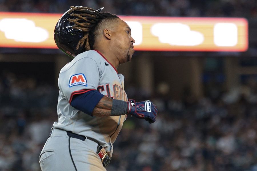 José Ramírez, de los Guardians, busca mantener su buen momento contra Gerrit Cole y los Yankees.