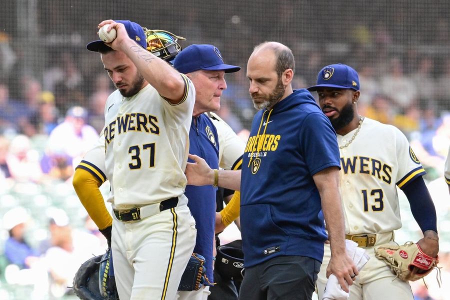 Brewers put LHP DL Hall (pectoral) on 15-day IL