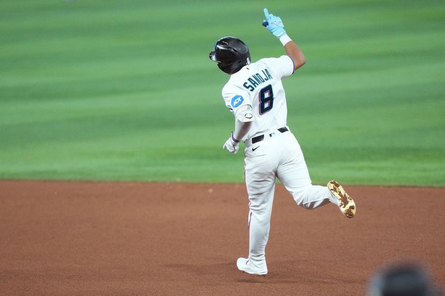 Javier Sanoja leads Marlins past Rays