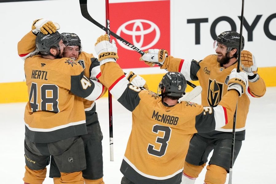 Mitch Marner (hat trick), Knights hold off Canes in 2OT for series lead