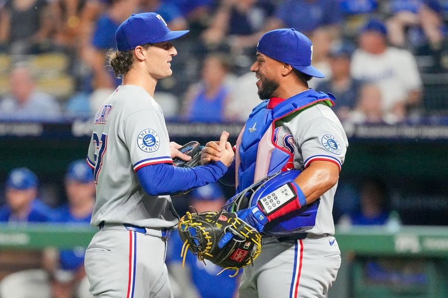 Rangers eye .500 mark in series finale vs. Royals    