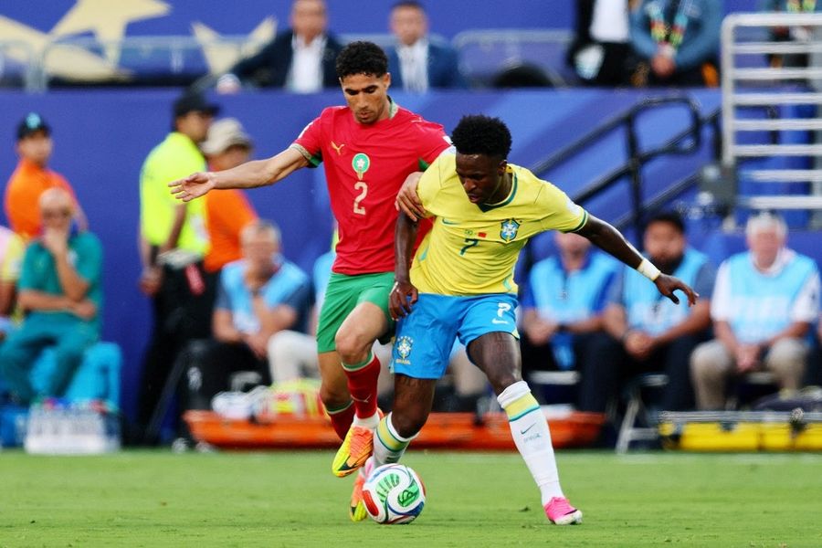 Vinicius Junior helps Brazil rally for opening draw vs. Morocco