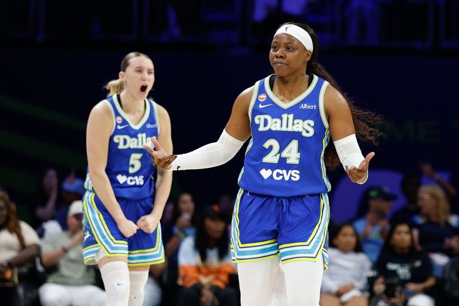 Arike Ogunbowall impulsiona o Wings à vitória sobre o Aces.