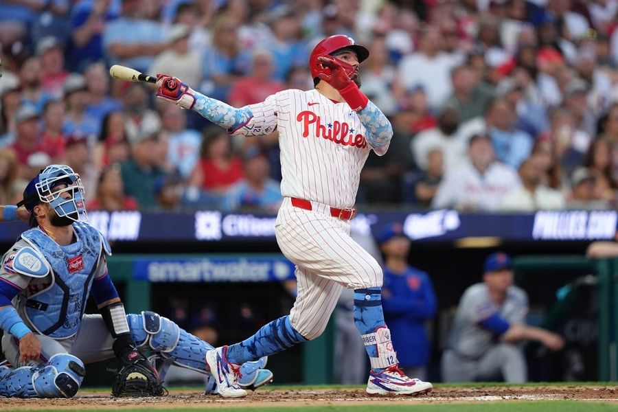 Phillies massacram Mets com Kyle Schwarber e Bryce Harper no montinho.