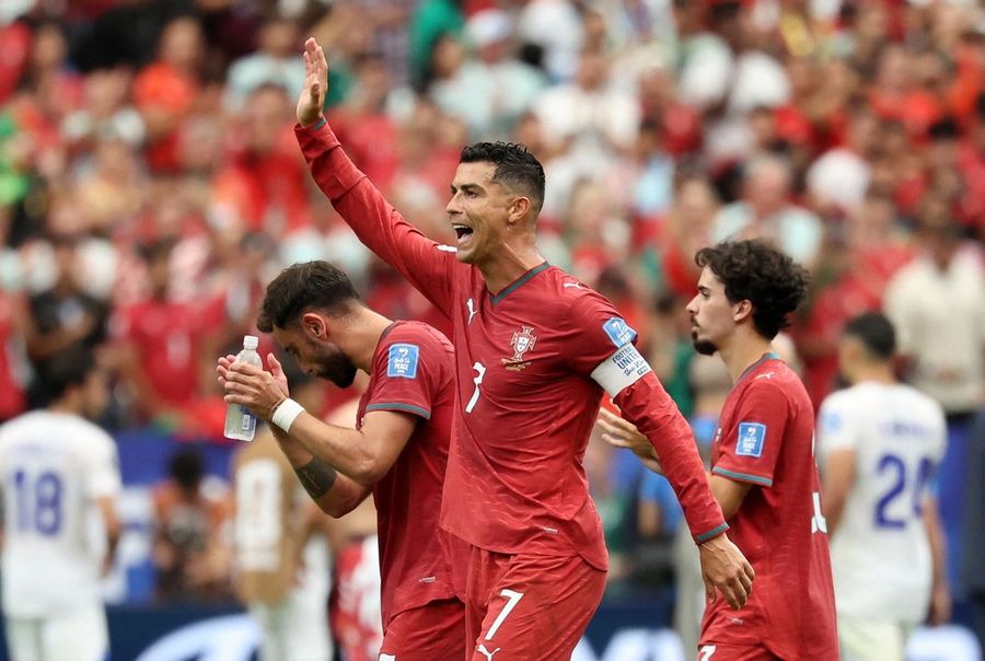 Cristiano Ronaldo records brace as Portugal rout Uzbekistan