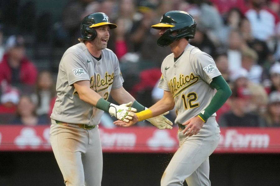 Seven-run inning boosts Athletics past Angels