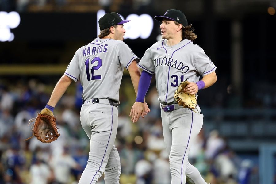 Os Rockies, sempre persistentes, conquistam uma rara vitória na série contra os Dodgers.