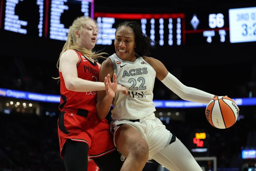 A'ja Wilson drops 32 in return from injury as Aces beat Fire