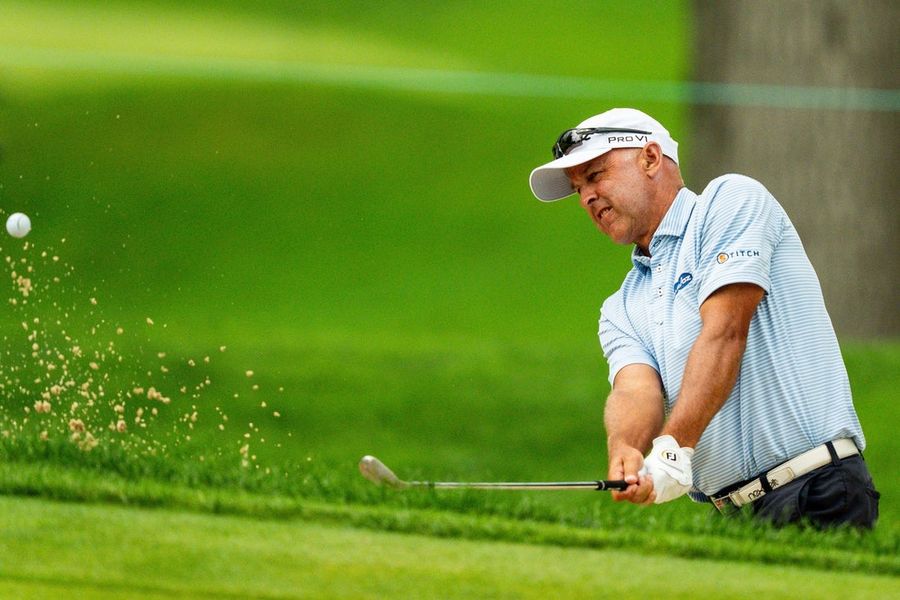 Cameron Percy conquers wet, windy Firestone to seize Kaulig lead