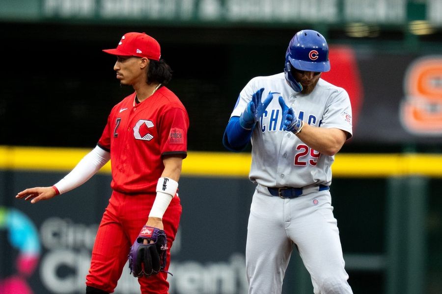 O home run de Alex Bregman na sétima entrada garante a vitória dos Cubs sobre os Reds.
