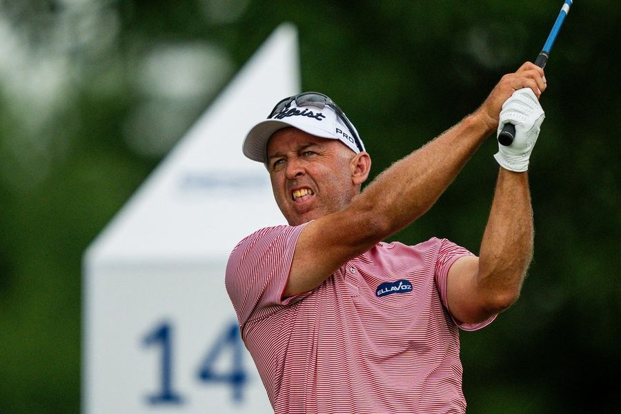 Cameron Percy cruises into lead at ISPS Handa Senior Open