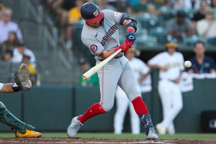 Andres Chaparro (2 HRs, 8 RBIs) powers Nationals to 23-4 rout of Athletics