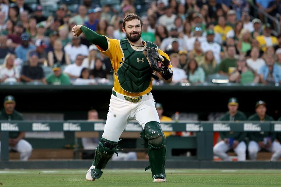 Report: A's C Shea Langeliers (knee) could miss rest of season