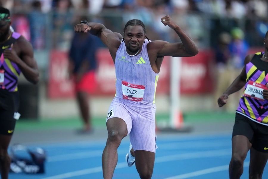 Noah Lyles blazes to 100m win at USA Outdoor Championships