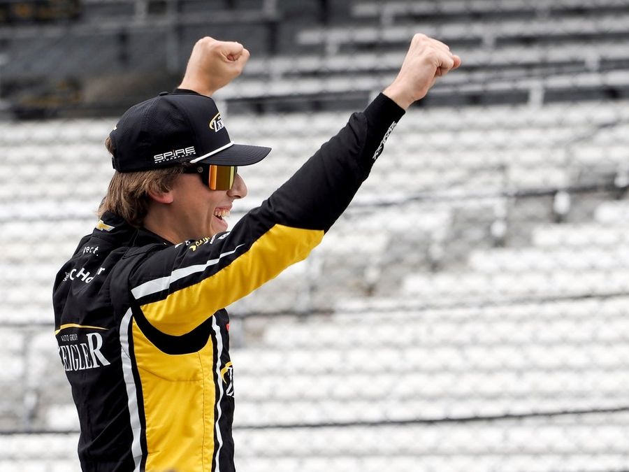 Carson Hocevar delights fans with pole-winning run for Brickyard 400