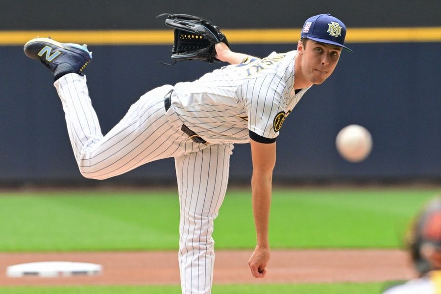 Mais sofrimento à vista para os Angels? Brewers, Jacob Misiorowski na torneira