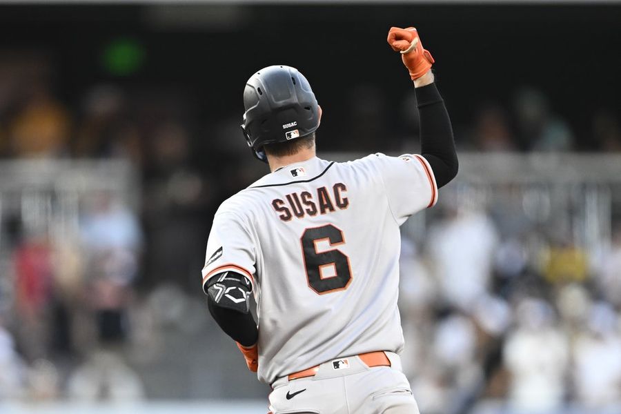 O novato dos Giants, Daniel Susac, espera reencontrar o caminho dos home runs contra os Padres.