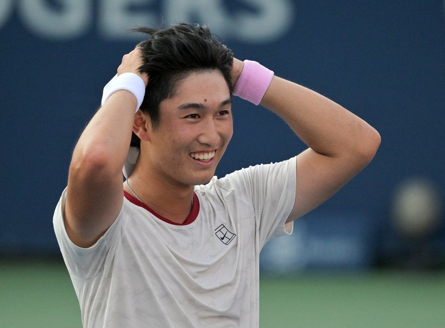 Juncheng Shang saves 5 match points, stuns Andrey Rublev in Montreal