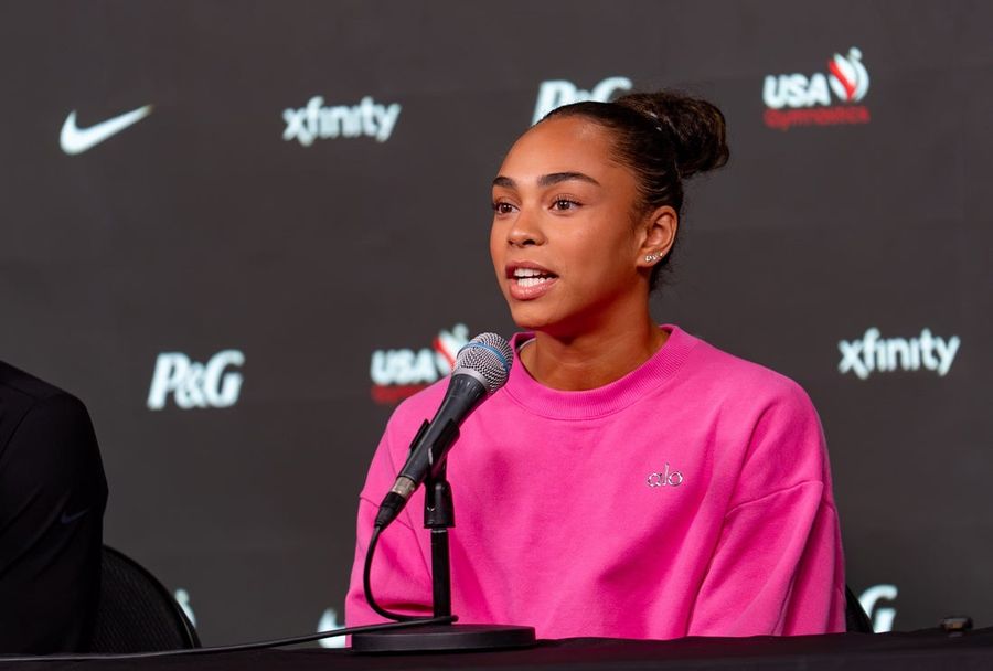Hezly Rivera rallies to repeat in all-around at U.S. Gymnastics Championships