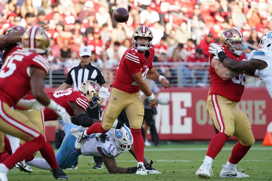 49ers QB Kurtis Rourke hospitalized for rib injury