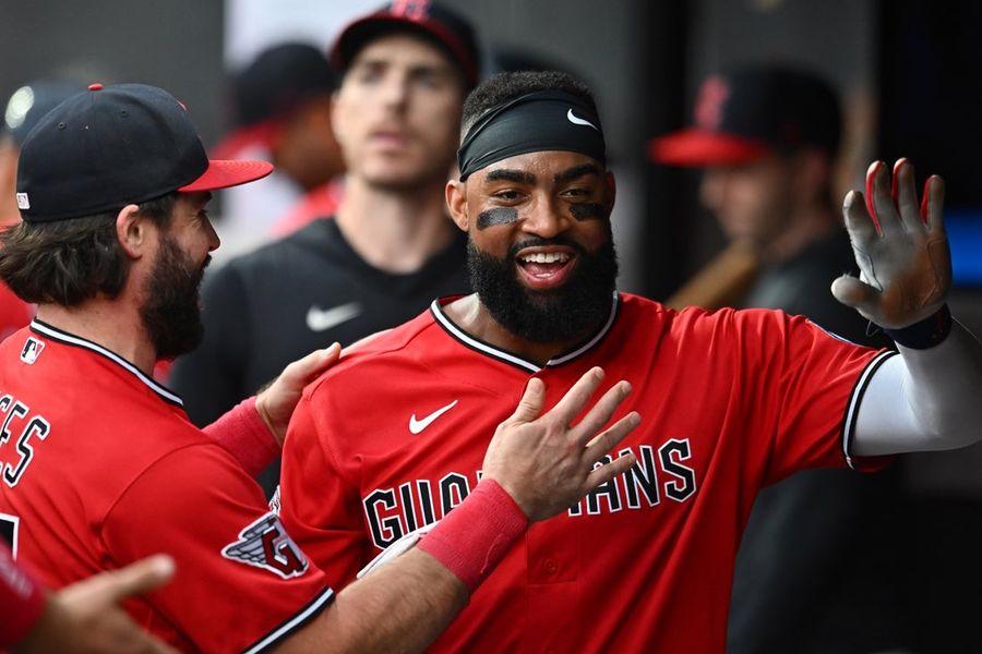 With Jo Adell in question, Guardians chase series win vs. Giants   