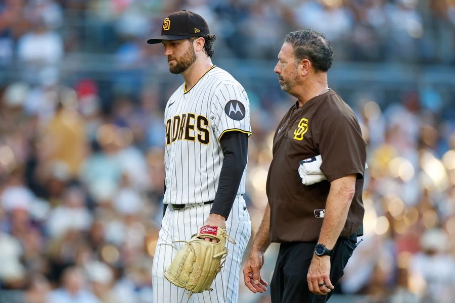 Padres RHP Casey Mize exits vs. Twins with ankle sprain