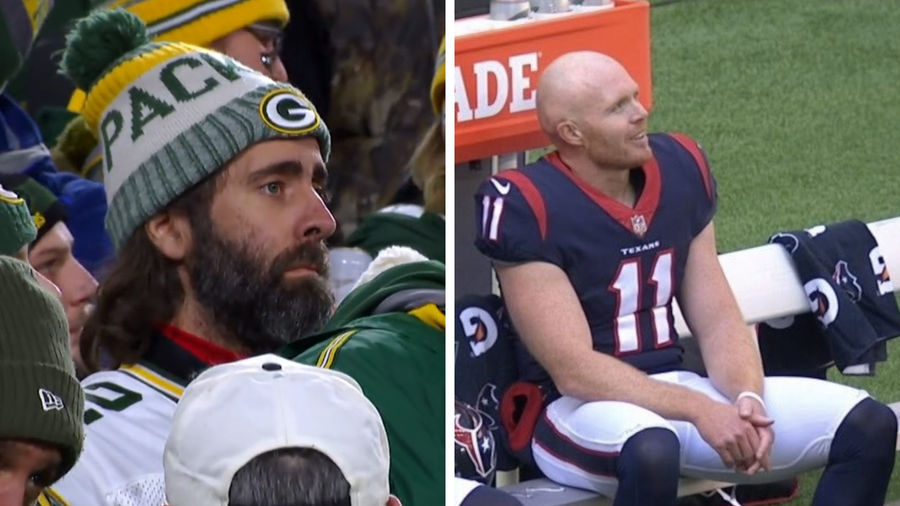 So Aaron Rodgers has a long-lost twin and Bill Burr plays for the Texans, glad I know this now