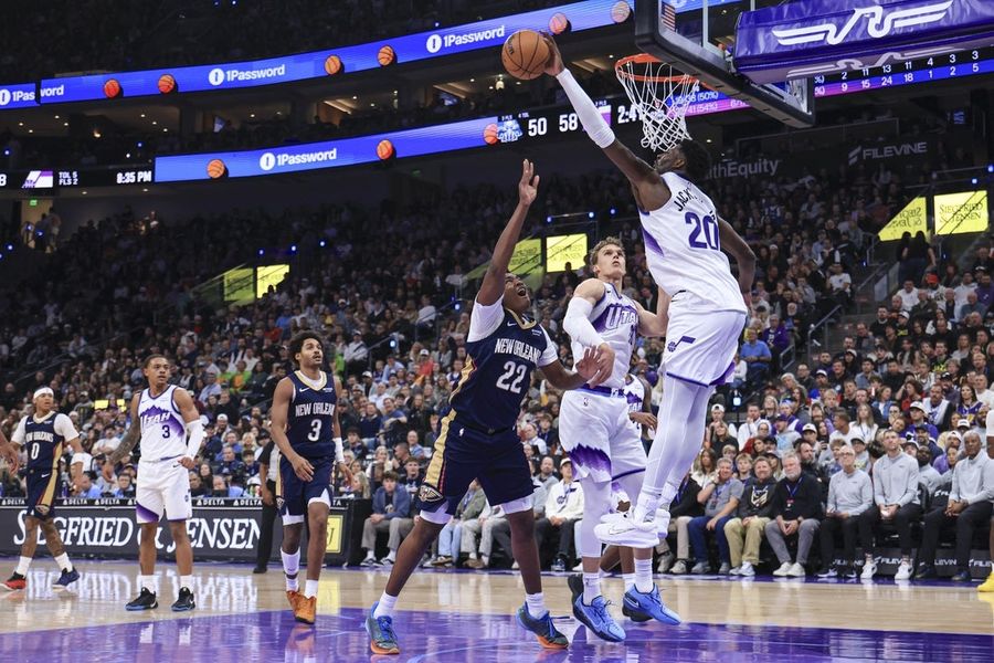 Jaren Jackson Jr., Jazz eke out home-opening win over Pelicans
