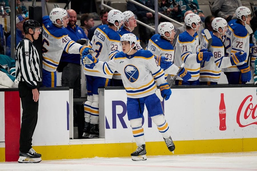 Colten Ellis stops 23 shots as Sabres shut out Sharks