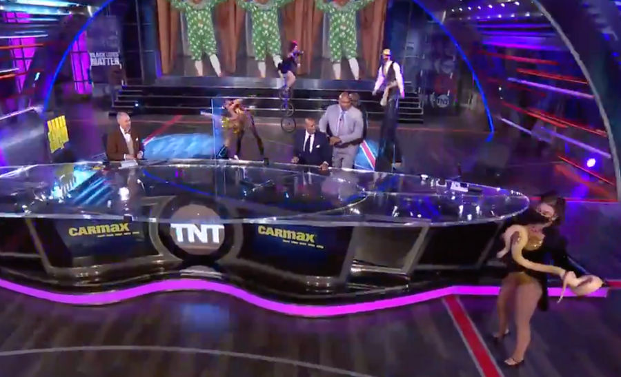 Like most of us, and Indiana Jones, Charles Barkley is not too fond of snakes