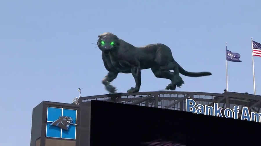 Panthers play with space-time continuum to bring to lifelike predator to their stadium