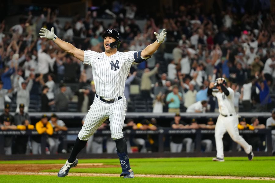 This is Aaron Judge’s year, but if Yankees win a title, Giancarlo Stanton will be the reason