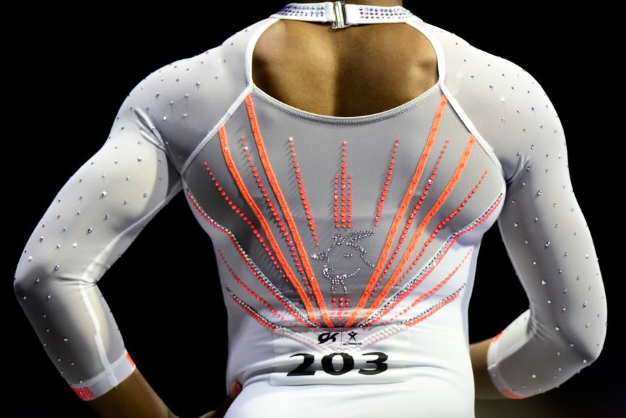 The rhinestone goat is worthy of Simone Biles