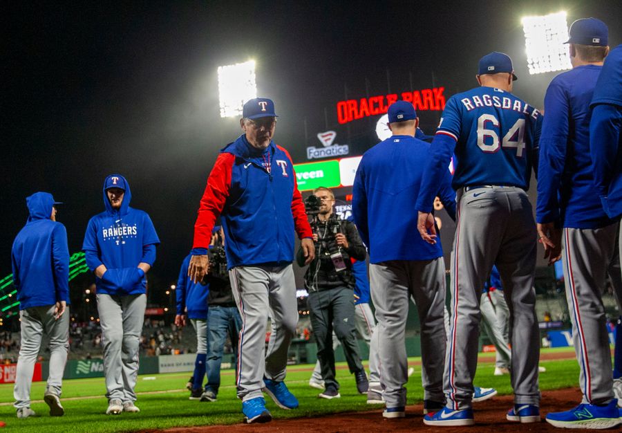 The Texas Rangers are backing up