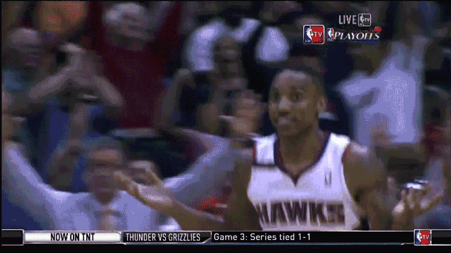 Jeff Teague Hits One-Footed, Contested Three To Beat The Shot Clock