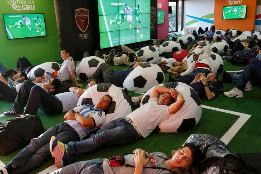 We Have A New Contender For Coziest World Cup Viewing Party