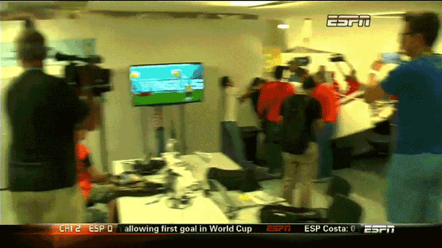 Chile Fans Have Bum-Rushed The Stadium