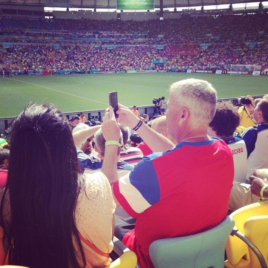 Rex Ryan's Enjoying Some Footy In Brazil