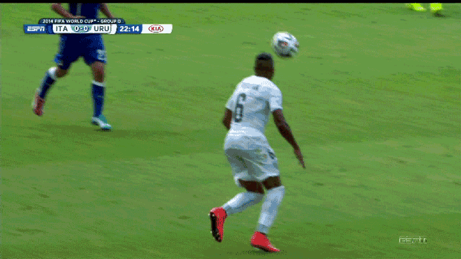 Mario Balotelli Jumps Over A Guy, Knees Him In The Head In The Process
