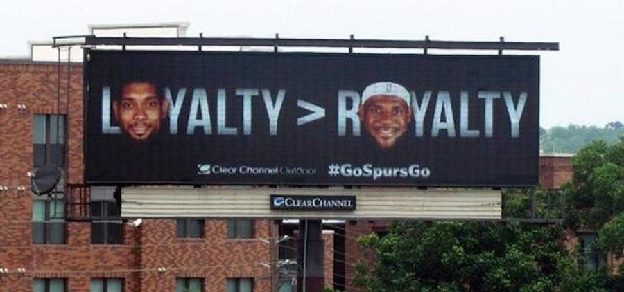 Stupid Spurs Billboard Is Stupid