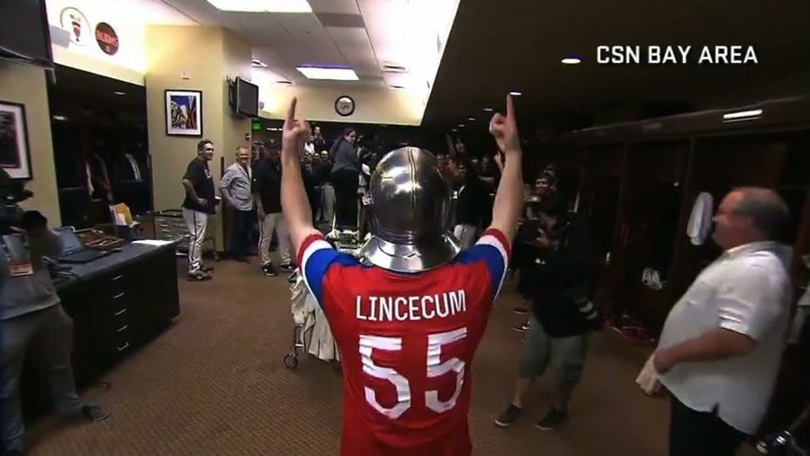 Tim Lincecum Throws No-Hitter, Dresses Up Like Patriotic Knight