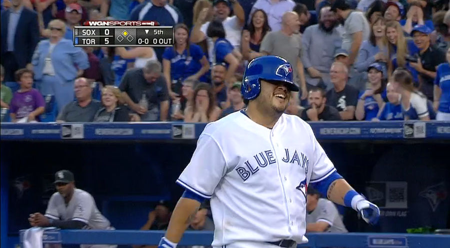 Dioner Navarro Tries To Stretch Double Into Inside-The-Park HR, Fails