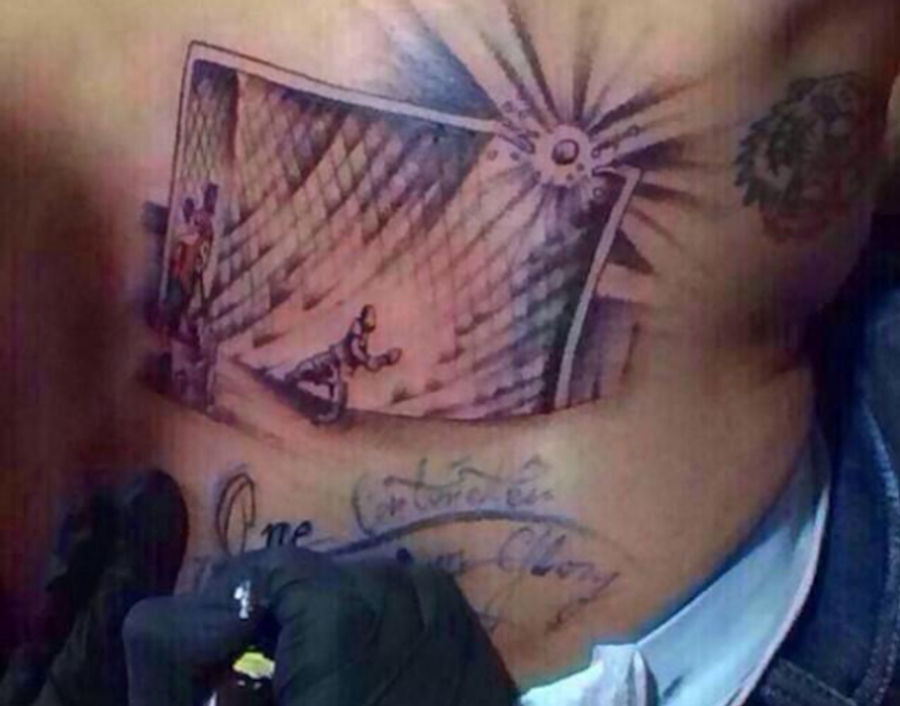 Chilean Striker Tattoos Himself With Image Of His Heartbreaking Miss