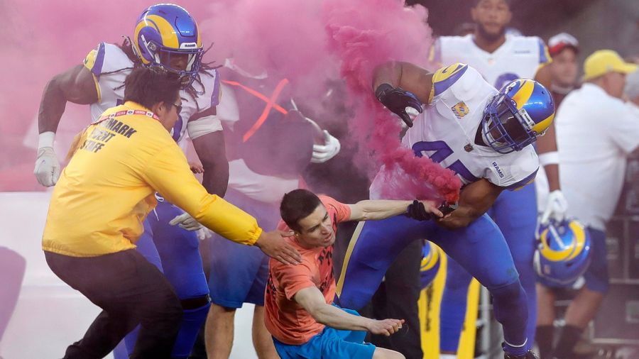 Bobby Wagner joined an elite group on Monday: The ‘athletes who have pounced on fans for invading the field’ club