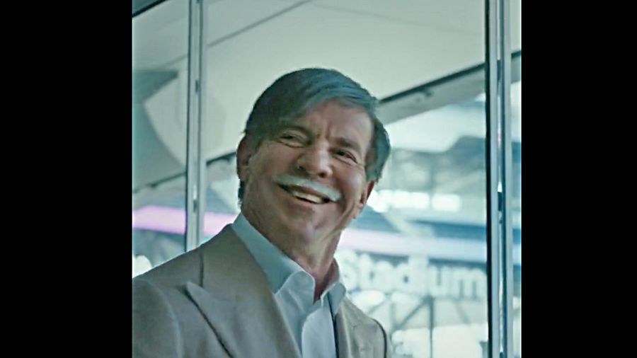 Dennis Quaid as Stan Kroenke will haunt your dreams