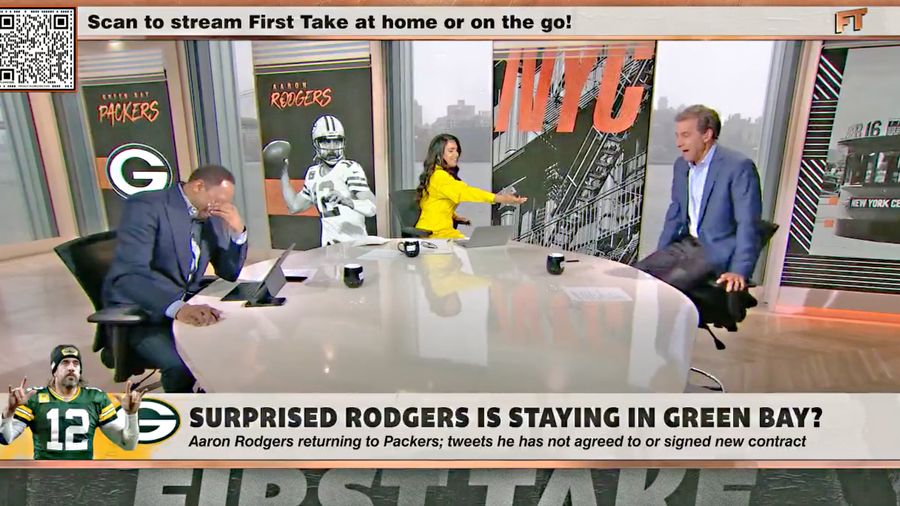 Stephen A. Smith and Chris 'Mad Dog' Russo scream at each other