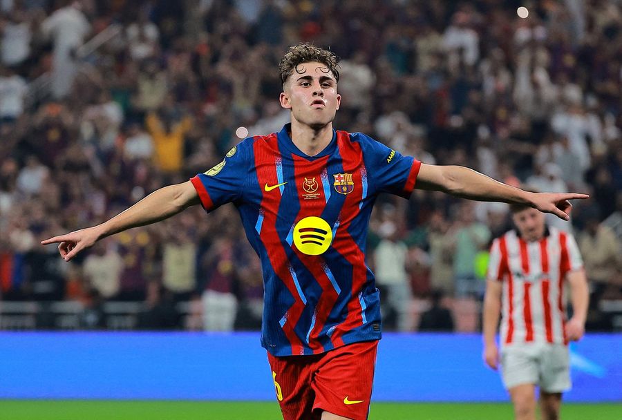 Barcelona's Fermin Lopez 