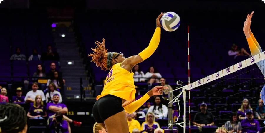 LOVB middle blocker Anita Anwusi played at LSU and is a member of the pro team in Houston.