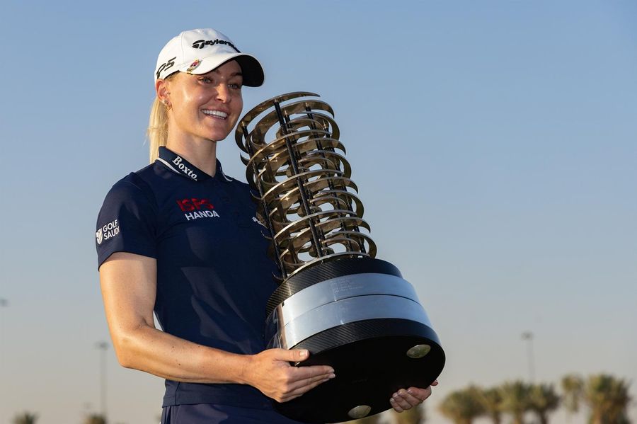Charley Hull uses late charge to win PIF Saudi Ladies International